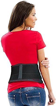AidBrace Back Brace Support Belt - Supports Weak Backs and Helps Relieve Lower Back Pain with Sciatica, Scoliosis, Herniated Disc or Degenerative Disc Disease for Men & Women