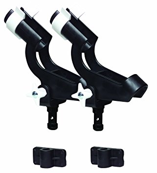 Wise Twin Pack Rod Holder with 2 Side Mounts, Black