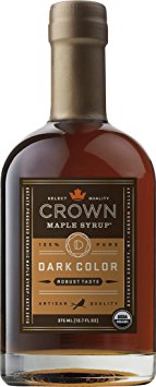 Crown Maple Organic Grade A Maple Syrup, Dark, 12.7 Ounce
