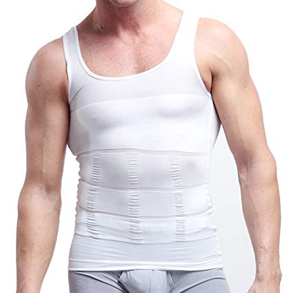 AIKEN Mens Body Shaper Slimming Vest Elastic Compression Slim Muscle Tank Shapewear