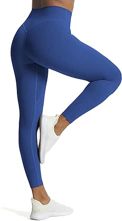 Aoxjox High Waisted Workout Leggings for Women Tummy Control Buttery Soft Yoga Metamorph Deep V Pants 26"