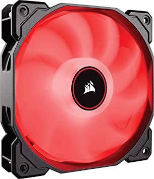 Corsair AF140 Air Series, 140 mm LED Low Noise Cooling Fan - Red (Single Pack)