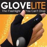 ASHOME Waterproof Reparing Glovefishing Glove Rescue Gloves with Finger Lights for Outdoor Darkness Situation Right Hand