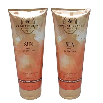 Bath & Body Works Ultimate Hydration Body Cream (Orange Flower Sandalwood), 8.00 Ounce (Pack of 2)