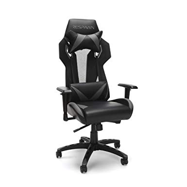 RESPAWN-205 Racing Style Gaming Chair - Ergonomic Performance Mesh Back Chair, Office Or Gaming Chair (RSP-205-GRY)