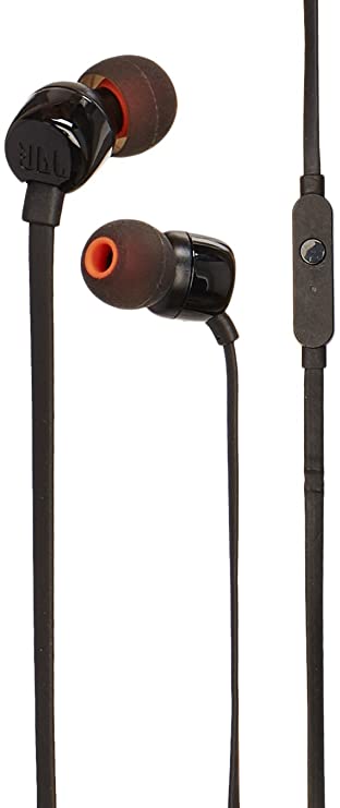 Jbl Tune 110 Wired in Ear Earphones with Mic (Black)