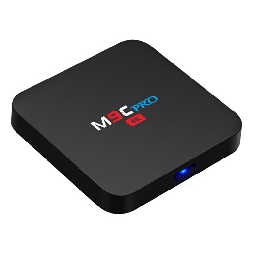 Bqeel M9C Pro Android Tv Box 6.0 4K Amlogic S905X Chipset-Quad Core [1G/8G] with Kodi 16.1 Fully Loaded-Support Ultra-Fast Streaming Media Player
