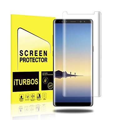 Galaxy Note 8 Screen Protector [2-Pack], iTURBOS Full Screen Coverage 3D PET HD Screen Protector Film for Samsung Note 8 2017.