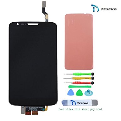 Teseko LCD Display Touch Screen Digitizer Assembly for LG G2 D800 D801 D803 LS980 VS980 with High quality DIY Tools --(Black)