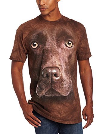 The Mountain Men's Chocolate Lab Face T-Shirt