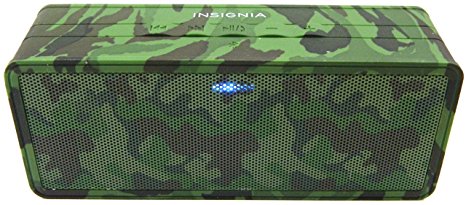 Insignia Portable Bluetooth Stereo Speaker with Power Bank - Camo - NS-SPBTBRICK-CM