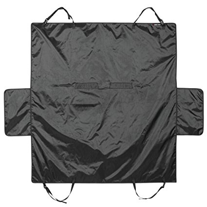 Swiss Tech Swiss Tech Rear Seat Protector Cover for Cars/Trucks/SUVs/ RVs With Seat Straps, Waterproof - Black
