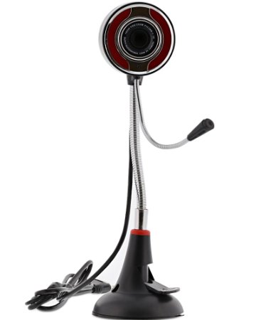 Fosmon 5.0 Megapixel USB 2.0 Webcam with Flexible Goose Neck and Microphone