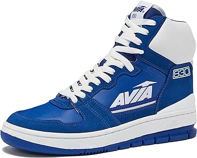 Avia 830 Men's Basketball Shoes, Retro High Top Sneakers for Men Indoor or Outdoor, Street or Court Size 7 to 16