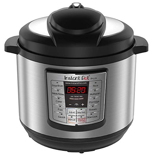 Instant Pot LUX80 8 Qt 6-in-1 Multi- Use Programmable Pressure Cooker, Slow Cooker, Rice Cooker, Sauté, Steamer, and Warmer (Renewed)