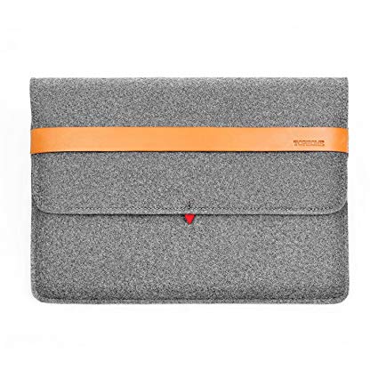 TOPHOME Felt Laptop Sleeve Bag Case 13 inch Compatable for MacBook/MacBook Pro 13''(2018)/MacBook Pro 13''(2019)/Dell XPS 13''/ HP EliteBook x360 1030 / Microsoft Surface Pro, Gray
