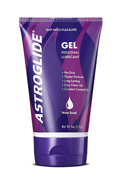 Astroglide Gel, Water Based Personal Lubricant, 4 oz. (Pack of 3)