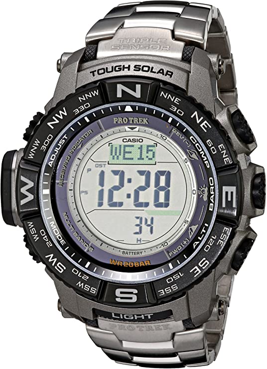 Casio Men's Pro Trek PRW-3500T-7CR Tough Solar Triple Sensor Digital Sport Watch