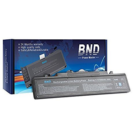 BND Laptop Battery [with Samsung Cells] for Samsung R480 R530 R540 R580 R730, fits P/N AA-PB9NC6B PB9NS6B AA-PB9NC6W AA-PB9NC5B AA-PL9NC2B AA-PL9NC6W AA-PB9NC6W/E [6-Cell 5800mAh/58Wh]