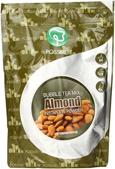 Possmei Bubble Tea Mix Instant Powder, Almond, 2.2 Pound