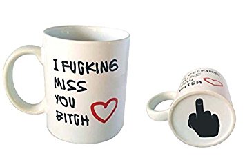 Amazing2015 Best Friends Long Distance Friendship I FUCKING Miss YOU Bitch Coffee Mug or Tea Cup - 11 ounces