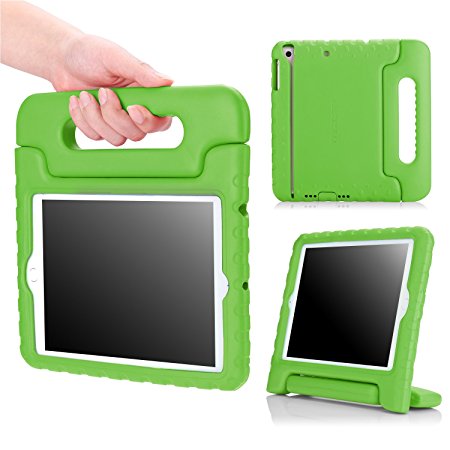 iPad Mini 1 / 2 / 3 Case, MoKo Kids Shock Proof Handle Light Weight Protective Stand Cover for Apple iPad Mini 1 (2012), iPad Mini 2 (2013), iPad Mini 3 (2014), GREEN (Not fit iPad Mini 4)