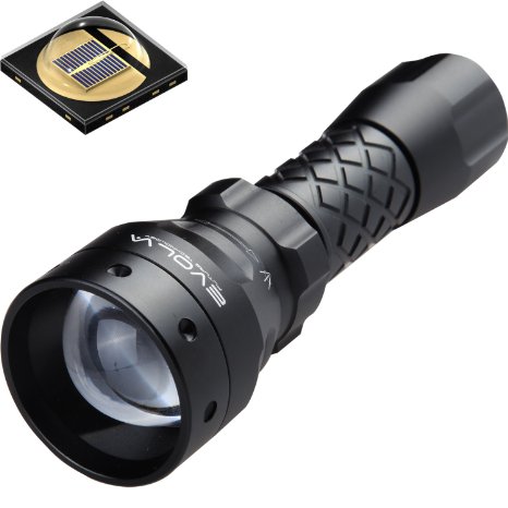 Evolva Future Technology T38 Adjustable Focus 38mm Lens Infrared Light Flashlight IR Torch-To Be Used with Night Vision Device Infrared Light Is Invisible to Human Eyes