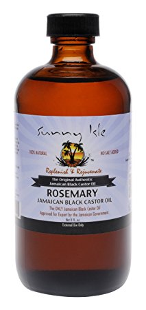 Sunny Isle Rosemary Jamaican Castor Oil, Black, 8 oz