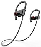 Bluetooth Headphones Liger BLAZE Wireless Bluetooth 41 Earbuds with Noise Cancelling - Superb Sound with Mic - SweatProof Wireless Earbuds - Black