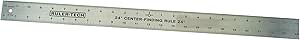 WOODRIVER Stainless Steel Center Finding Rule 24"