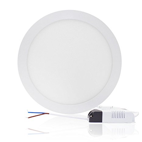 xtf2015 Super Bright Ultra-thin LED Panel Light Ceiling Lamps Recessed Light Fixture Kit with Led Driver-3W Round, Warm White 3000-3500K, 3.5" Diameter