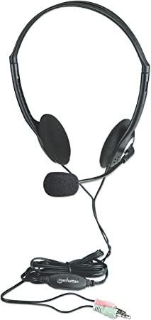 Manhattan Stereo Headset, Lightweight design with microphone and in-line volume control