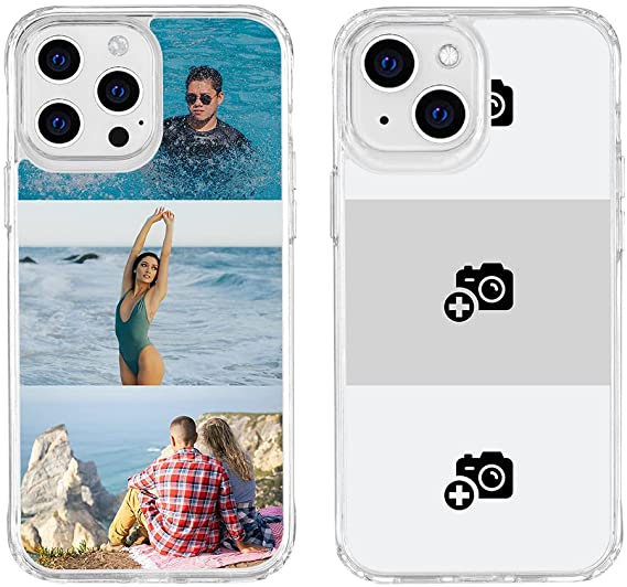 MTRONX Custom Phone Case Cover for Apple iPhone 13 12 11 Pro Max Mini X XS XR SE 2022 7 8 Plus, Customized Personalized Cell Phone Cases Shockproof Clear Photo Design Image Picture Collage (HIC-043)