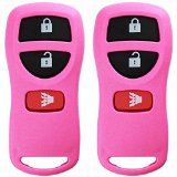 2 KeylessOption Pink Replacement 3 Button Keyless Entry Remote Control Key Fob Compatible with KBRASTU15