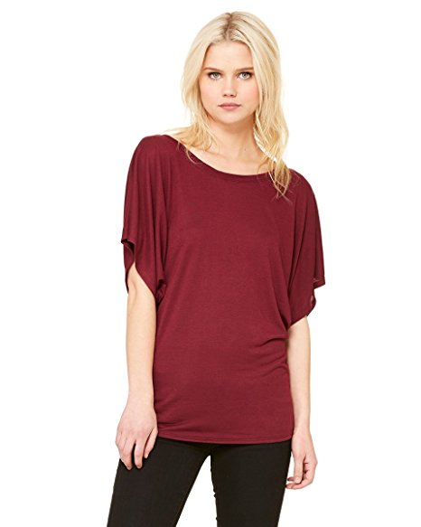 Bella Canvas Ladies' Flowy Draped Sleeve Dolman Tee