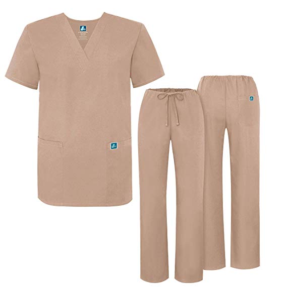 ADAR UNIFORMS Unisex Scrub Set – Medical Uniform with Top and Pants