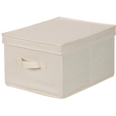 Household Essentials Large Storage Box, Natural Canvas