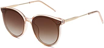 SOJOS Classic Retro Round Oversized Sunglasses for Women with Rivets DOLPHIN SJ2068