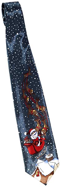 Forum Novelties Men's Decorating Elves Christmas Tie, Multi, One Size
