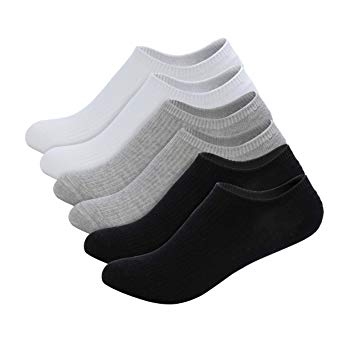 No Show Socks Women Low Cut Non Slip- Knitted Cotton Ankle Socks Invisible Sneakers Flat Liner Casual Socks 6 to 12 Pairs