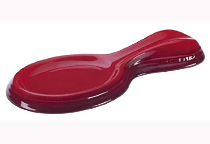 Le Creuset Stoneware 10-Inch Spoon Rest, Cerise (Cherry Red)