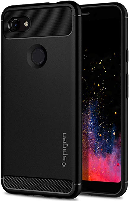 Spigen Rugged Armor Compatible for Google Pixel 3a XL Case Cover (2019) - Black