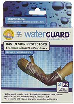 Waterguard Cast and Skin Protector, Child Long Arm, 2-Count Pack