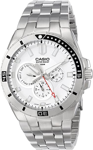 Casio Men's MTD-1060D-7AVDF Divers Stainless Steel Watch