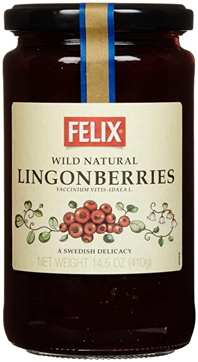 Felix Wild Natural Lingonberries in Jar, 14.5 Ounce