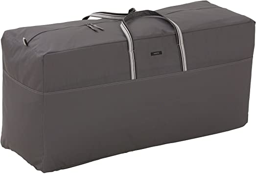 Classic Accessories Ravenna Water-Resistant 60 Inch Patio Cushion and Cover Storage Bag,