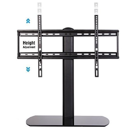 Black FridayFenge Universal TV Stand Base Tabletop TV Stand with Wall Mount for up to 65 inch Flat screen Tvsxbox Onetv Component Black