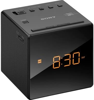 SONY ICF-C1B ALARM CLOCK WITH AM/FM RADIO BLACK