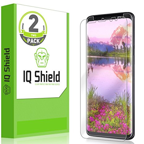 Galaxy S9 Plus Screen Protector (2-Pack), IQ Shield LiQuidSkin Full Coverage [EDGE to EDGE] Screen Protector for Galaxy S9 Plus (Max Coverage) HD Clear Anti-Bubble Film