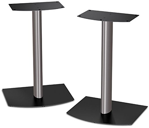 Bose FS-1 Bookshelf Speaker Floor Stands (pair) - Black and Silver